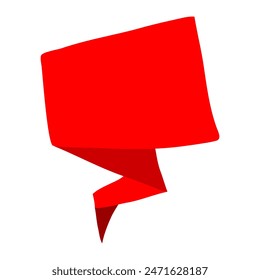 Banner Vector Red ribon vector. Red band banner icon. Certificate promotion Ribbon royal. Eps 10. 