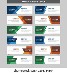Banner Vector Template Background Modern  Web Design Horizontal