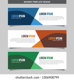 Banner Vector Template Background Modern  Web Design Horizontal