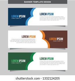 Banner Vector Template Background Modern Web Design Horizontal - Vector