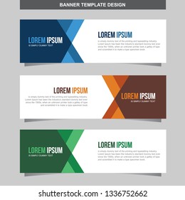 Banner Vector Template Background Modern Web Design Horizontal - Vector
