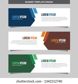 Banner Vector Template Background Modern Web Design Horizontal
