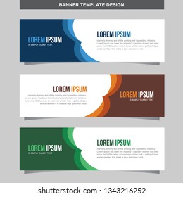 Banner Vector Template Background Modern Web Design Horizontal