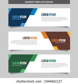 Banner Vector Template Background Modern Web Design Horizontal