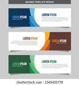 Banner Vector Template Background Modern Web Design Horizontal