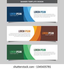 Banner Vector Template Background Modern Web Design Horizontal