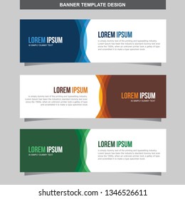 Banner Vector Template Background Modern Web Design Horizontal