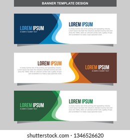 Banner Vector Template Background Modern Web Design Horizontal