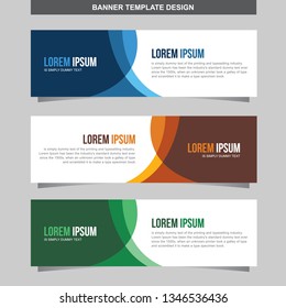 Banner Vector Template Background Modern Web Design Horizontal