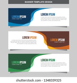 Banner Vector Template Background Modern Web Design Horizontal
