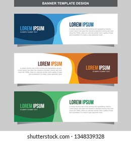 Banner Vector Template Background Modern Web Design Horizontal
