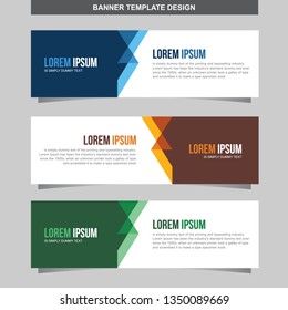 Banner Vector Template Background Modern Web Design Horizontal