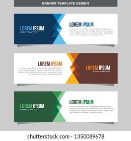 Banner Vector Template Background Modern Web Design Horizontal