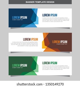 Banner Vector Template Background Modern Web Design Horizontal