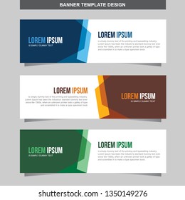 Banner Vector Template Background Modern Web Design Horizontal