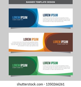 Banner Vector Template Background Modern Web Design Horizontal
