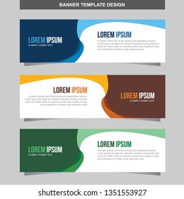 Banner Vector Template Background Modern Web Design Horizontal