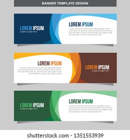 Banner Vector Template Background Modern Web Design Horizontal