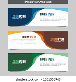 Banner Vector Template Background Modern Web Design Horizontal