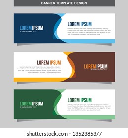 Banner Vector Template Background Modern Web Design Horizontal