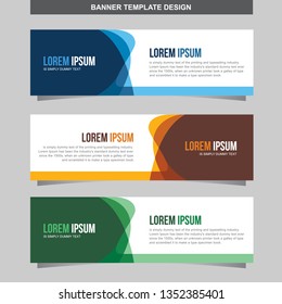 Banner Vector Template Background Modern Web Design Horizontal