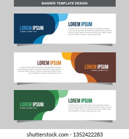 Banner Vector Template Background Modern Web Design Horizontal