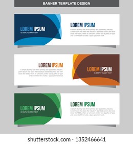 Banner Vector Template Background Modern Web Design Horizontal