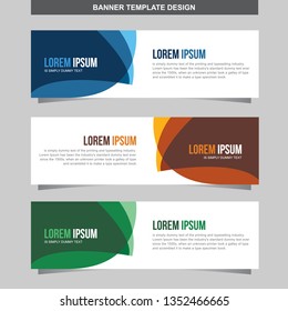 Banner Vector Template Background Modern Web Design Horizontal