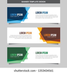 Banner Vector Template Background Modern Web Design Horizontal