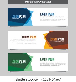 Banner Vector Template Background Modern Web Design Horizontal