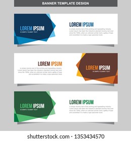 Banner Vector Template Background Modern Web Design Horizontal