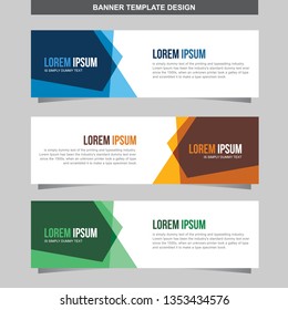 Banner Vector Template Background Modern Web Design Horizontal