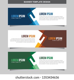 Banner Vector Template Background Modern Web Design Horizontal