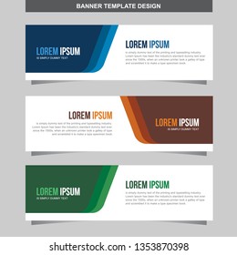 Banner Vector Template Background Modern Web Design Horizontal