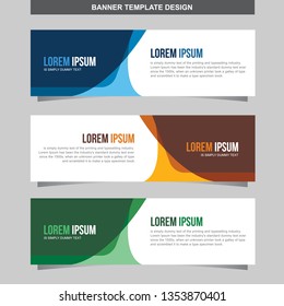 Banner Vector Template Background Modern Web Design Horizontal