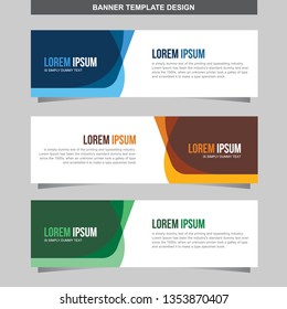 Banner Vector Template Background Modern Web Design Horizontal