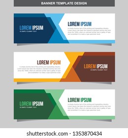 Banner Vector Template Background Modern Web Design Horizontal