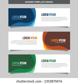 Banner Vector Template Background Modern Web Design Horizontal