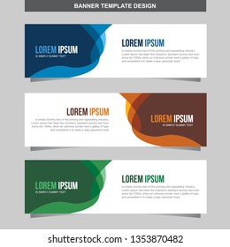 Banner Vector Template Background Modern Web Design Horizontal