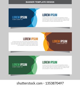 Banner Vector Template Background Modern Web Design Horizontal
