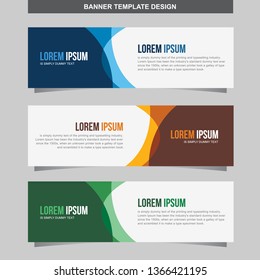 Banner Vector Template Background Modern Web Design Horizontal