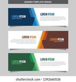Banner Vector Template Background Modern Web Design Horizontal