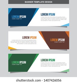 Banner Vector Template Background Modern Web Design Horizontal