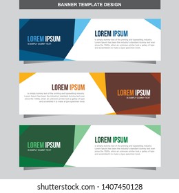 Banner Vector Template Background Modern Web Design Horizontal