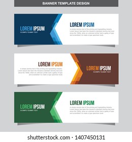 Banner Vector Template Background Modern Web Design Horizontal