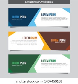 Banner Vector Template Background Modern Web Design Horizontal
