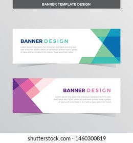Banner Vector Template Background Modern Web Design Horizontal