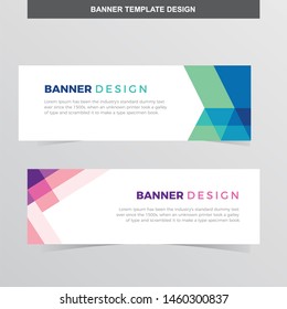 Banner Vector Template Background Modern Web Design Horizontal