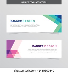 Banner Vector Template Background Modern Web Design Horizontal