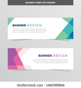 Banner Vector Template Background Modern Web Design Horizontal